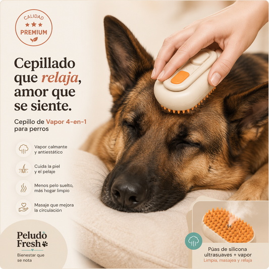 Cepillo de vapor frio para mascotas