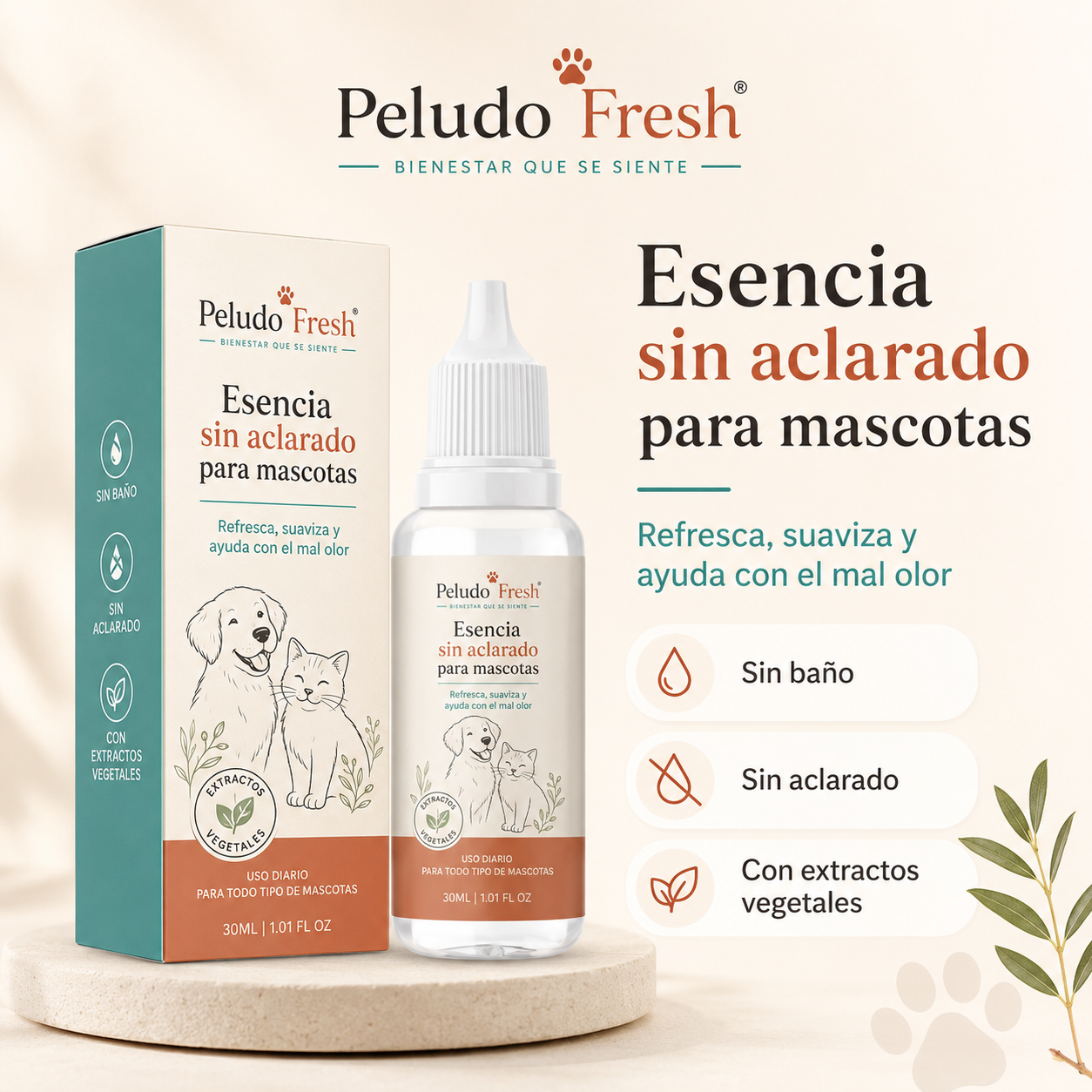 Esencia Pet Wash sin agua