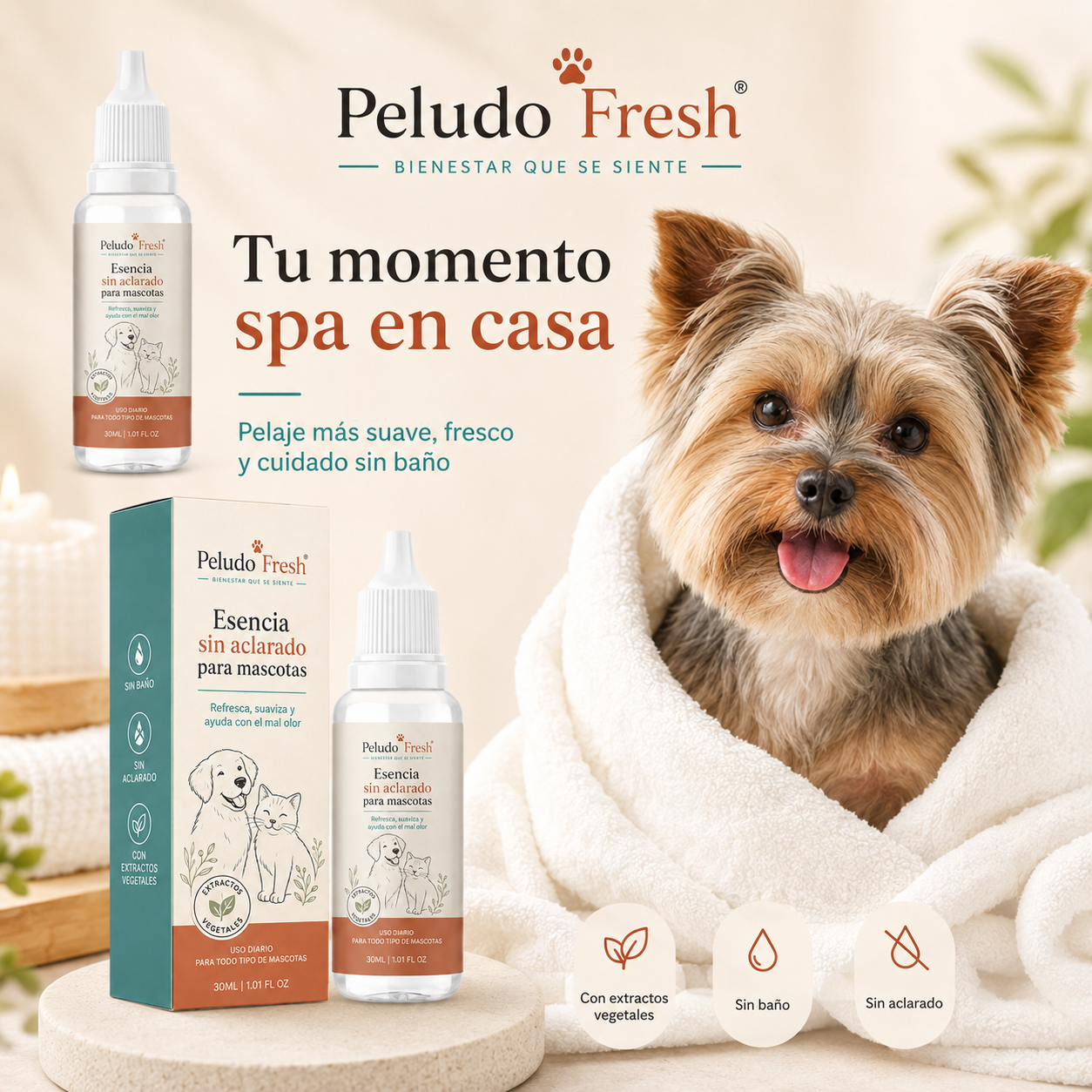 Esencia Pet Wash sin agua