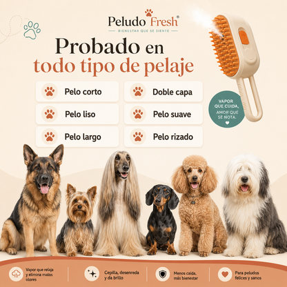 Cepillo de vapor frio para mascotas